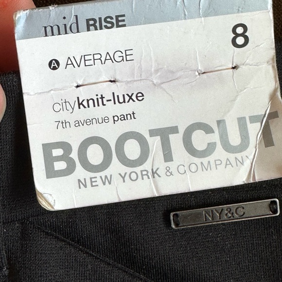 New York & Company Gray Mid Rise Bootcut Stretch Dress Pants SZ 8 - Picture 7 of 11